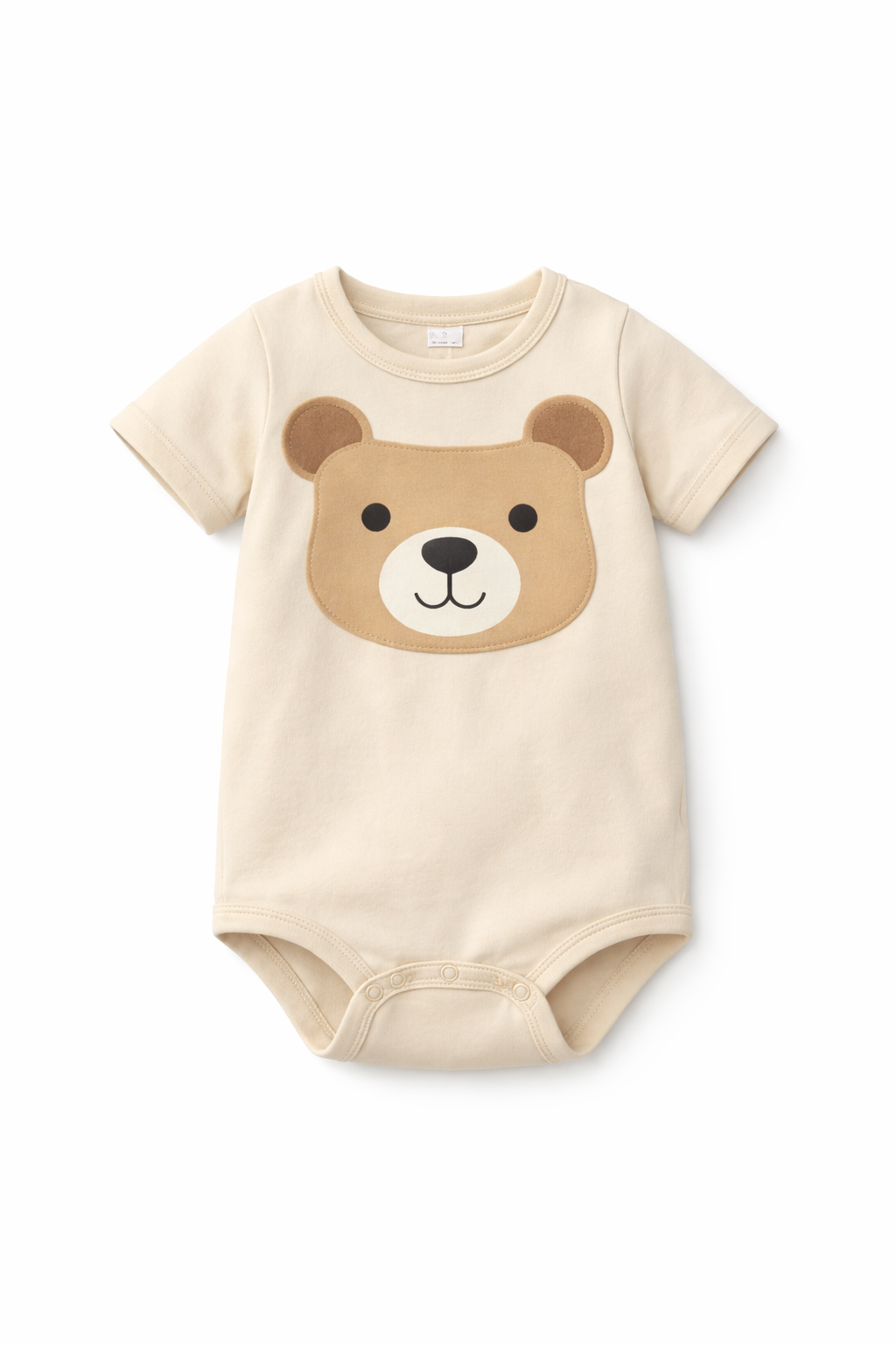 Baby Cotton Romper with Bear Print (Unisex)